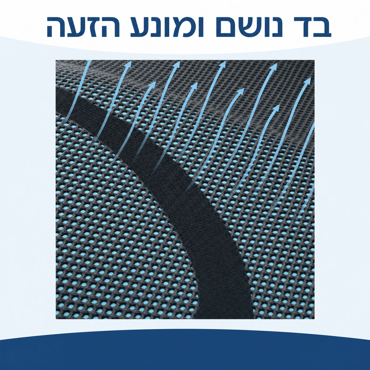 מאקרו של הסריגה — בד נושם שאוויר עובר דרכו
